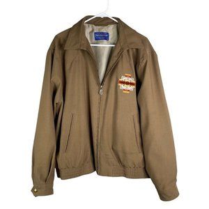 pendleton chief joseph bomber jacket Men’s Size XL Brown Tan Southwest Western